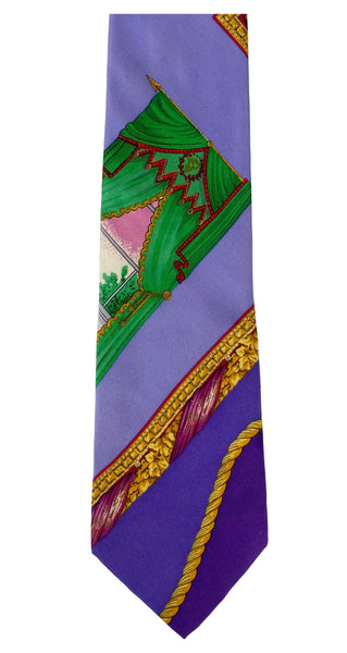 Purple colorful gianni Versace buying tie