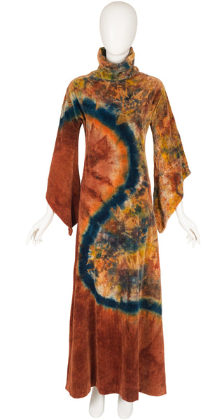 70s maxi tie-dye maxi dress – Rebels Choice Vintage