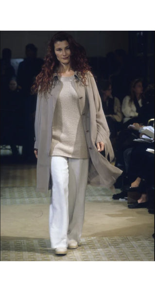 Hermès by Martin Margiela 1999 S/S Vintage Taupe Knit Sleeveless 