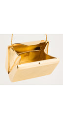 1980s Gold-Tone Metal Convertible Evening Bag