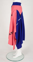 1985-86 F/W Pink & Blue Cotton Jersey Convertible Outfit