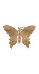 1950s Art Nouveau Gold-Tone Butterfly Figural Brooch