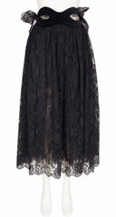 1992-93 F/W "Winking" Black Lace Evening Skirt