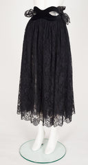 1992-93 F/W "Winking" Black Lace Evening Skirt