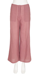 1970s Cotton High-Waisted Wide-Leg Pants