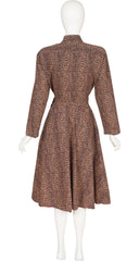 1985 F/W Leopard Print Cotton Wrap Dress