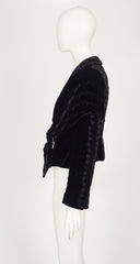 2008-09 F/W Black Silk Velvet Shawl Collar Jacket