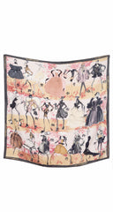 2007 20th Anniversary Fashion Illustration Silk Twill Scarf