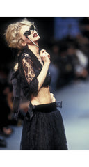 1992-93 F/W "Winking" Black Lace Evening Skirt