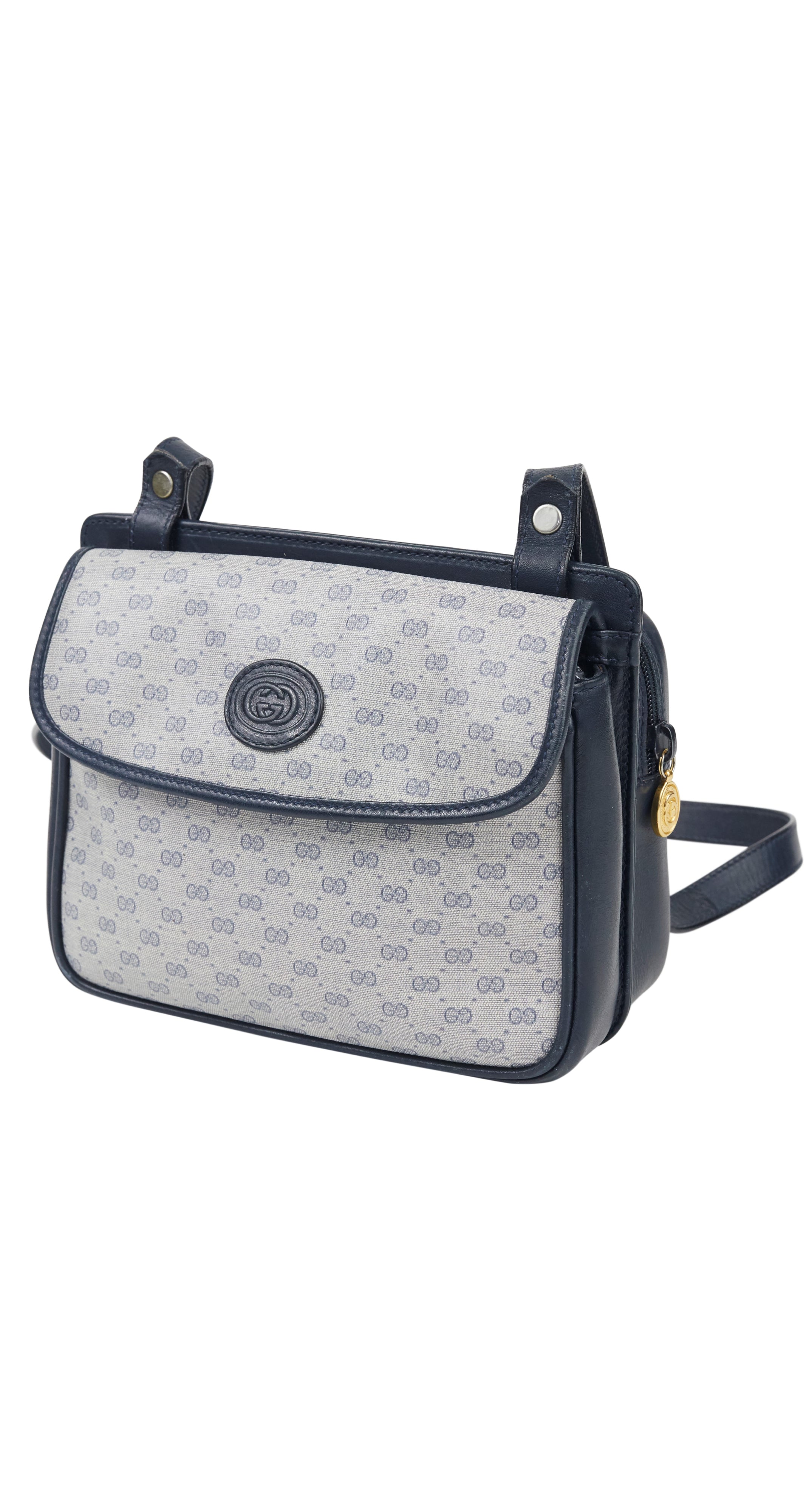 The Junco - Navy Vintage Gucci GG Crossbody in 2023