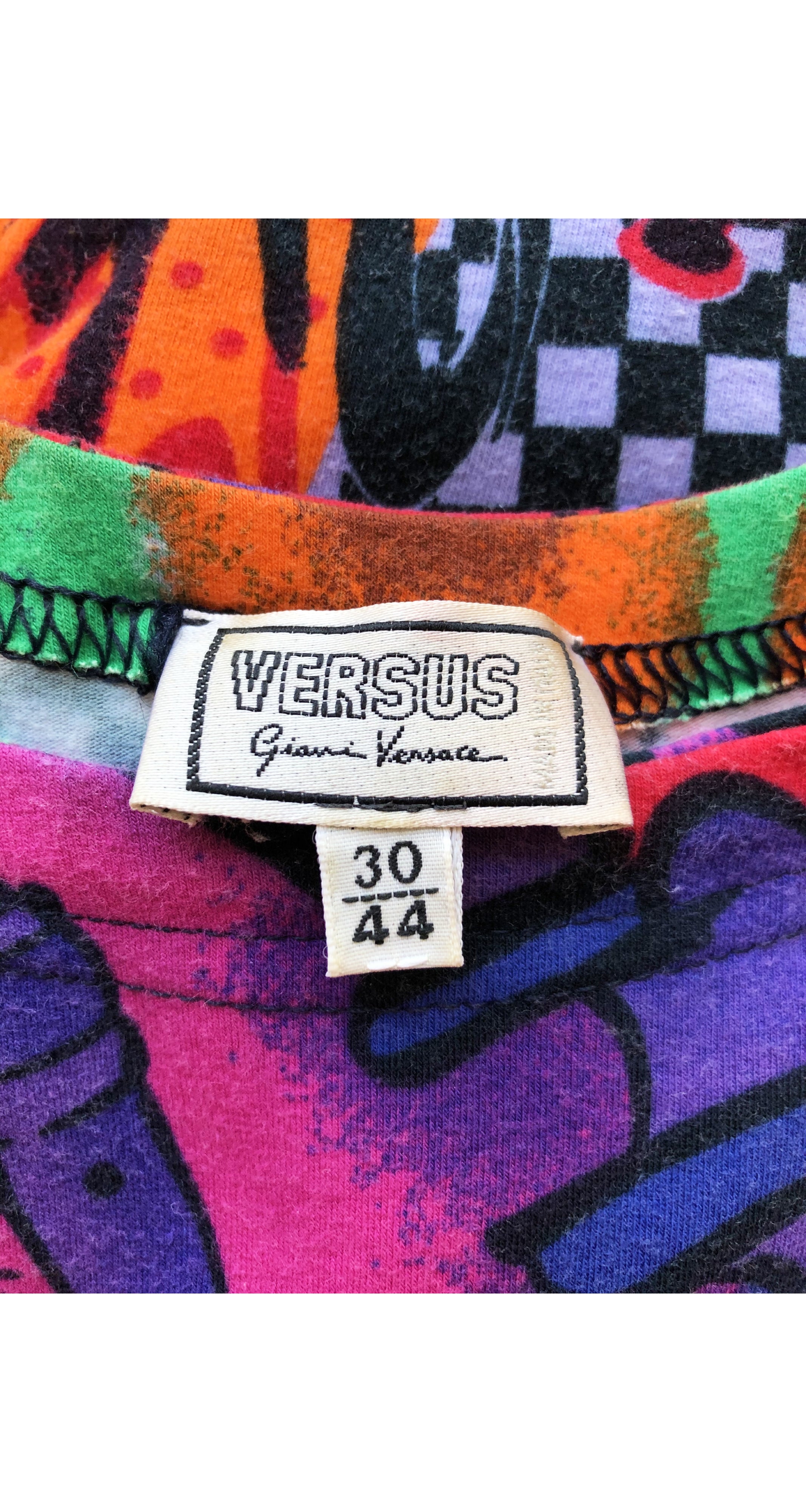 Versus Gianni Versace 1990s Opera Print Cotton Long Sleeve Bodysuit –  Featherstone Vintage