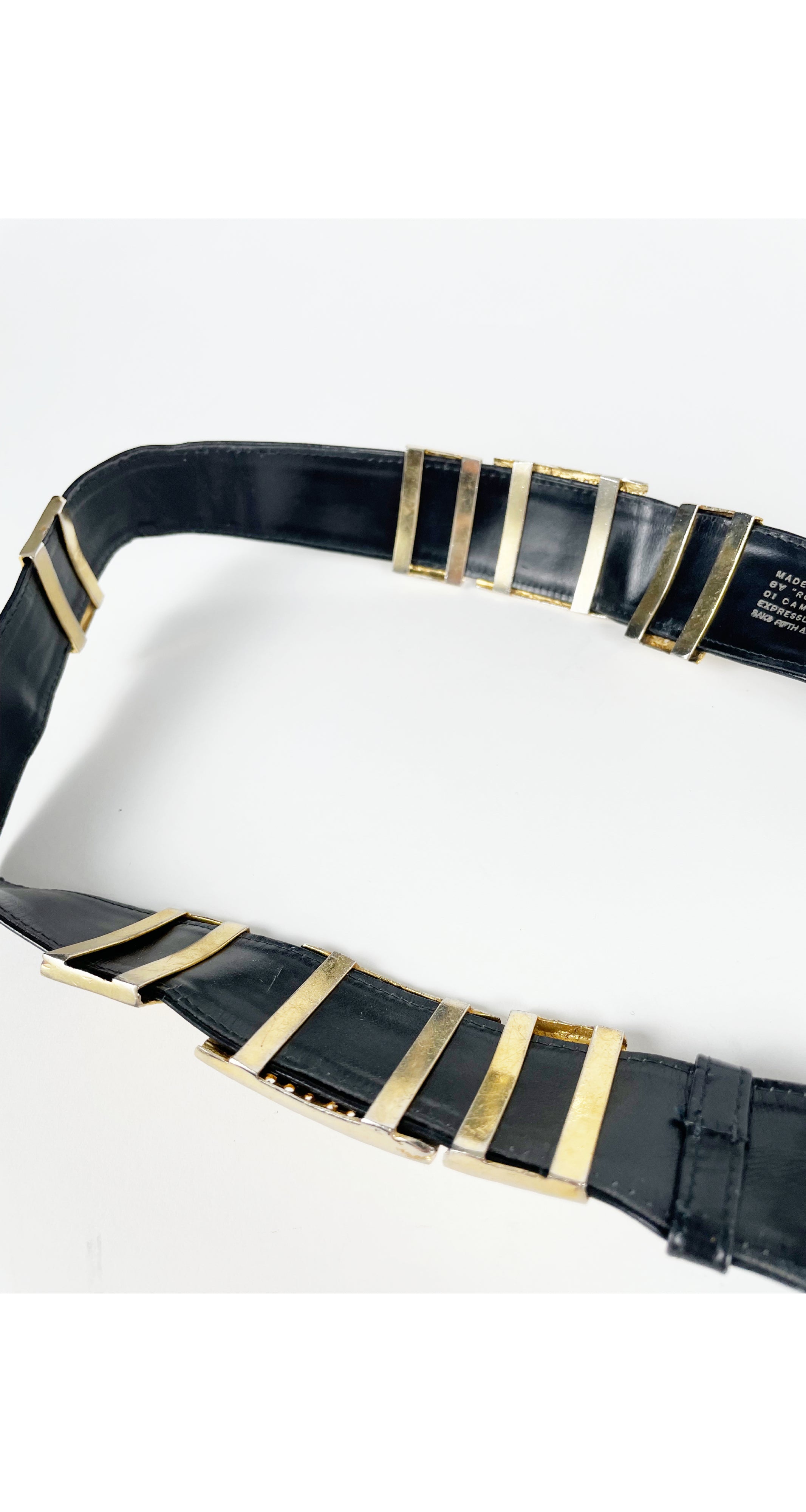 Black Italian Leather Belt With Nickel Roller Buckle – Dapper