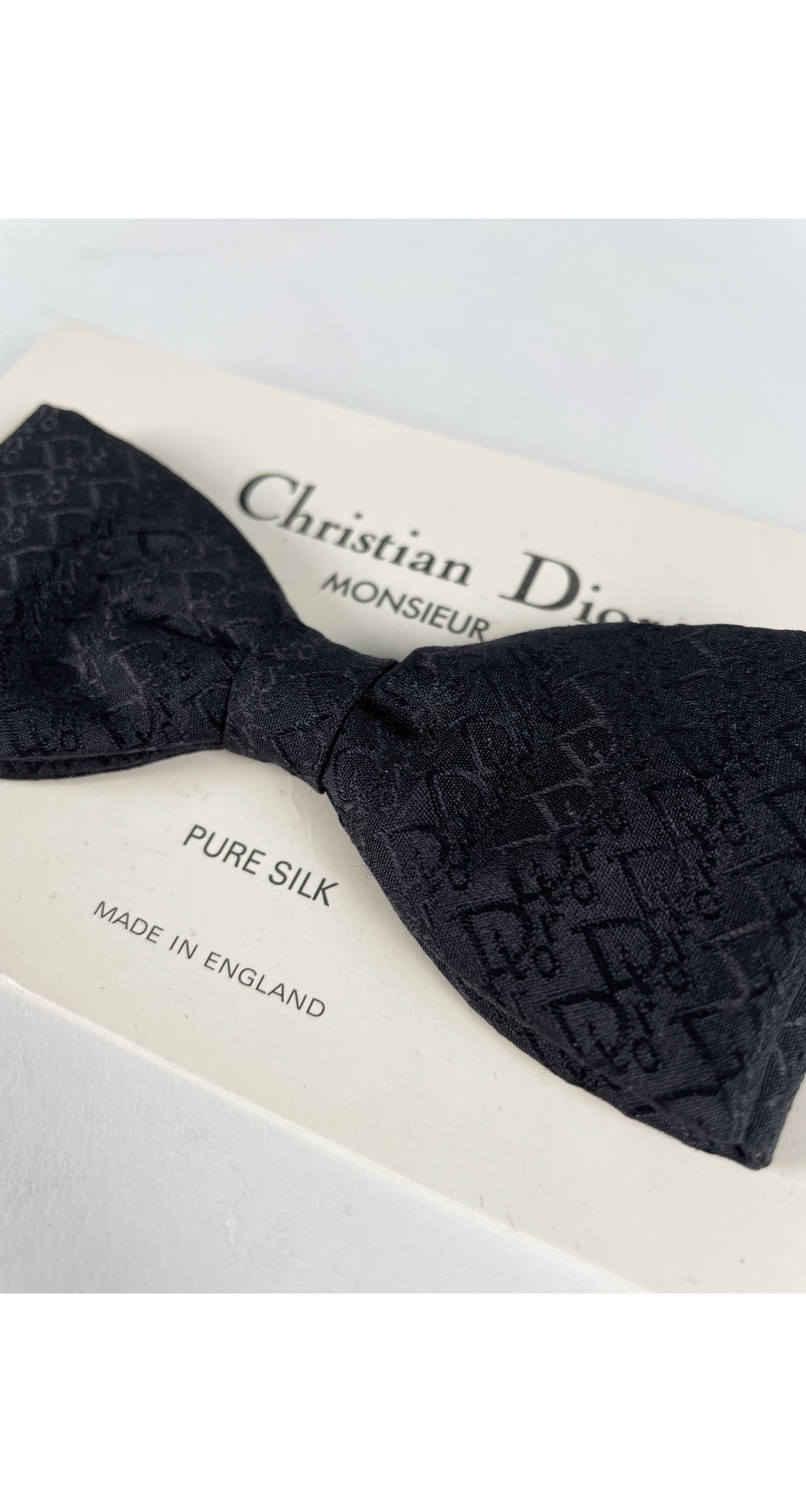 Dior - Bow Tie Black Silk - Women