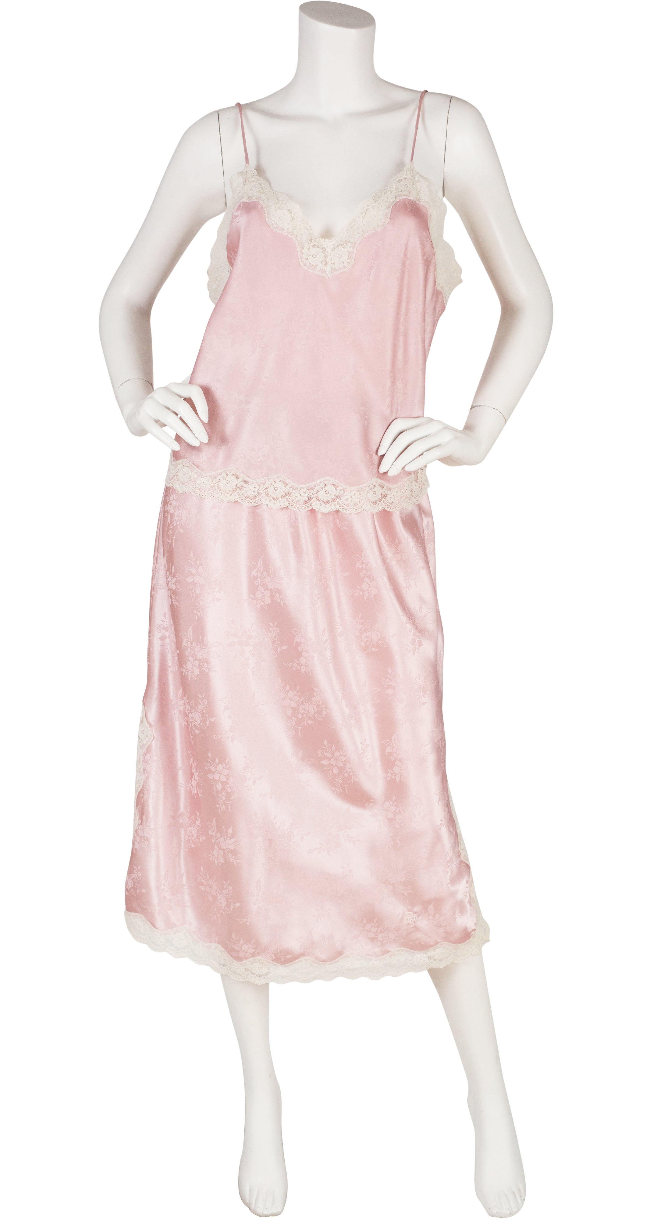 1980s Christian Dior Le Conaisseur Vintage Rare Pink Silk Pajama