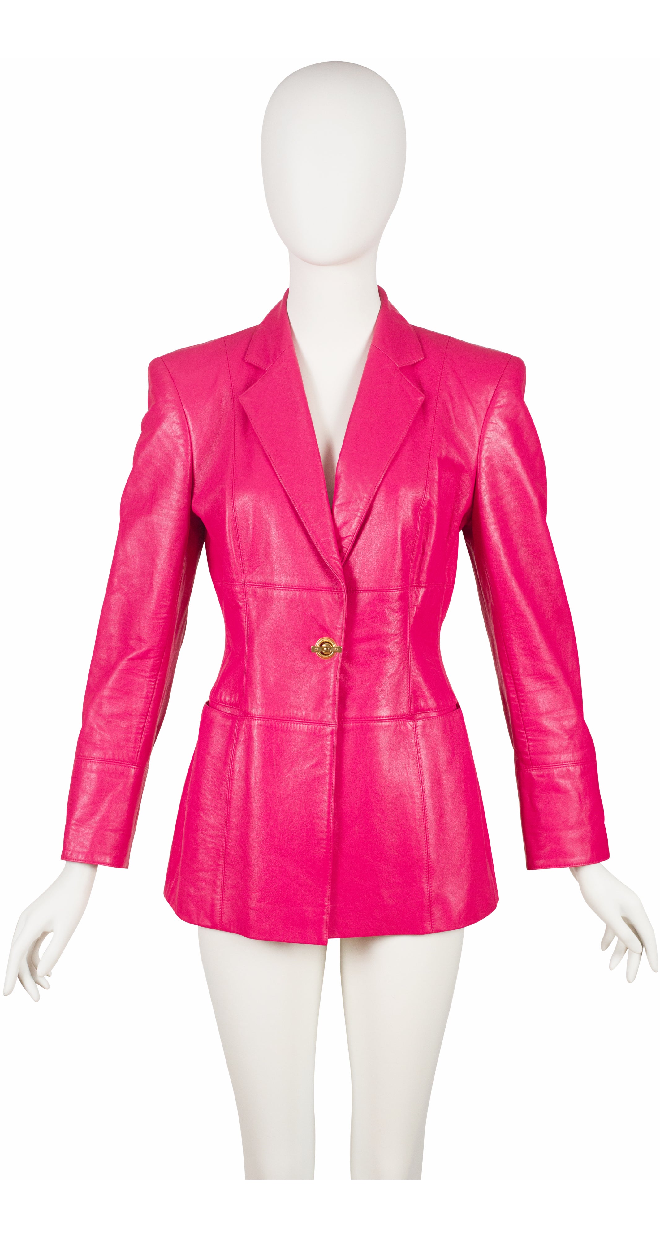 1990s Escada Blazer Jacket in Red Black and Pink Novelty Shoe