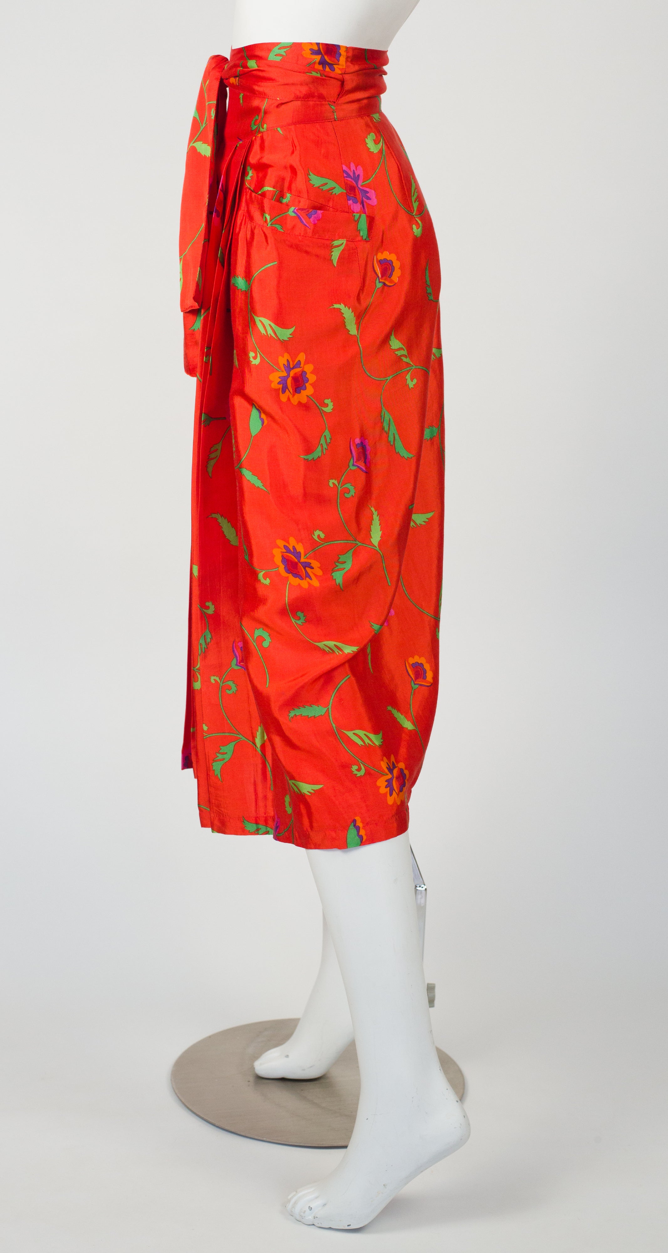 vintage kenzo jungle flower layered スカートmxxshop - スカート